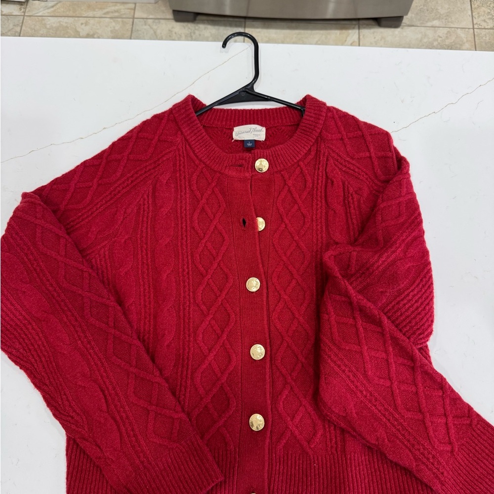 Universal Thread Red Button-Up Cardigan - image 1